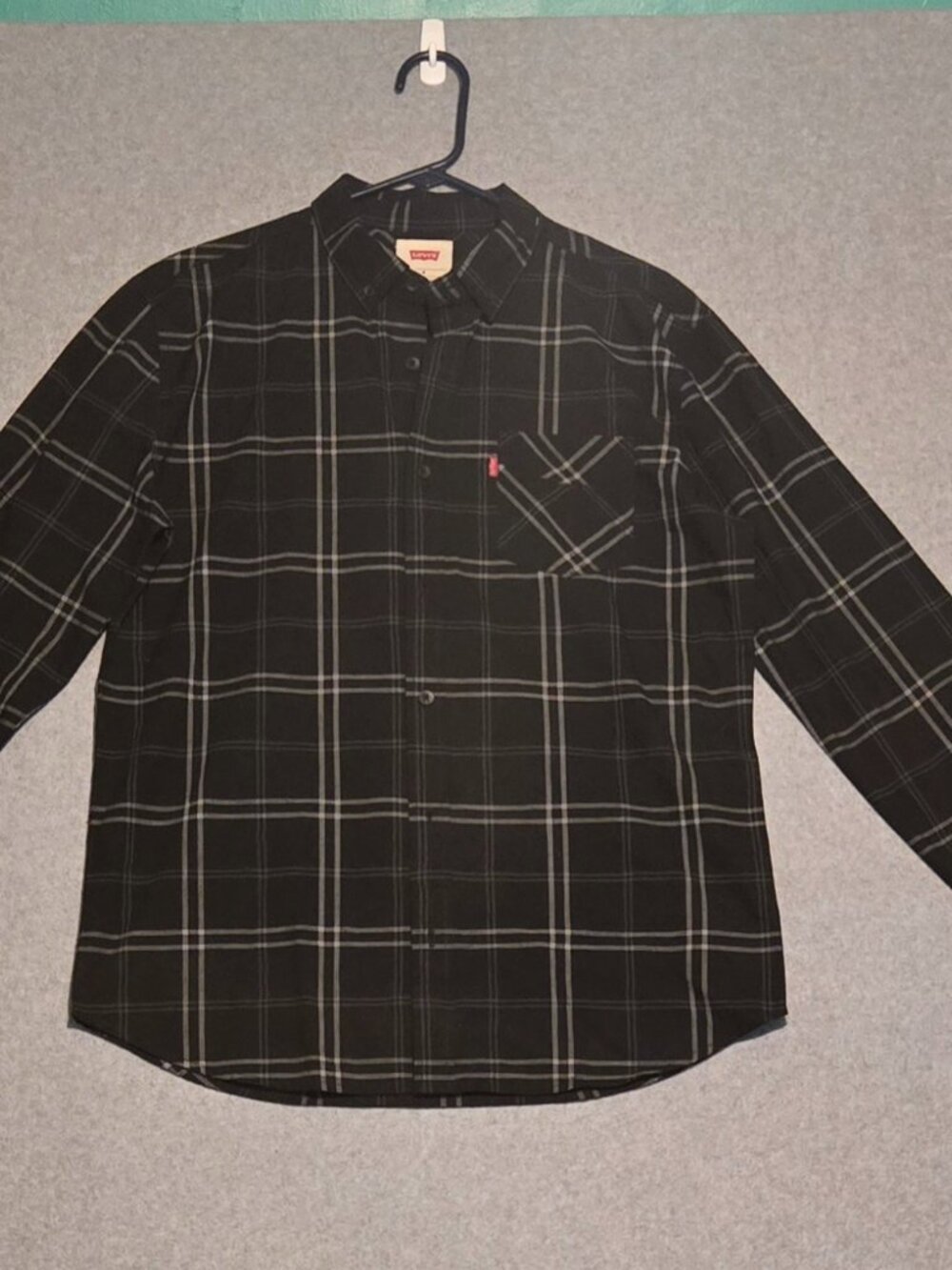Levi's Shirt Men's Size Medium Dress Button Up Long Sleeve